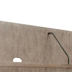 Ensemble de console TV et de meuble TV 2 pièces brun beige