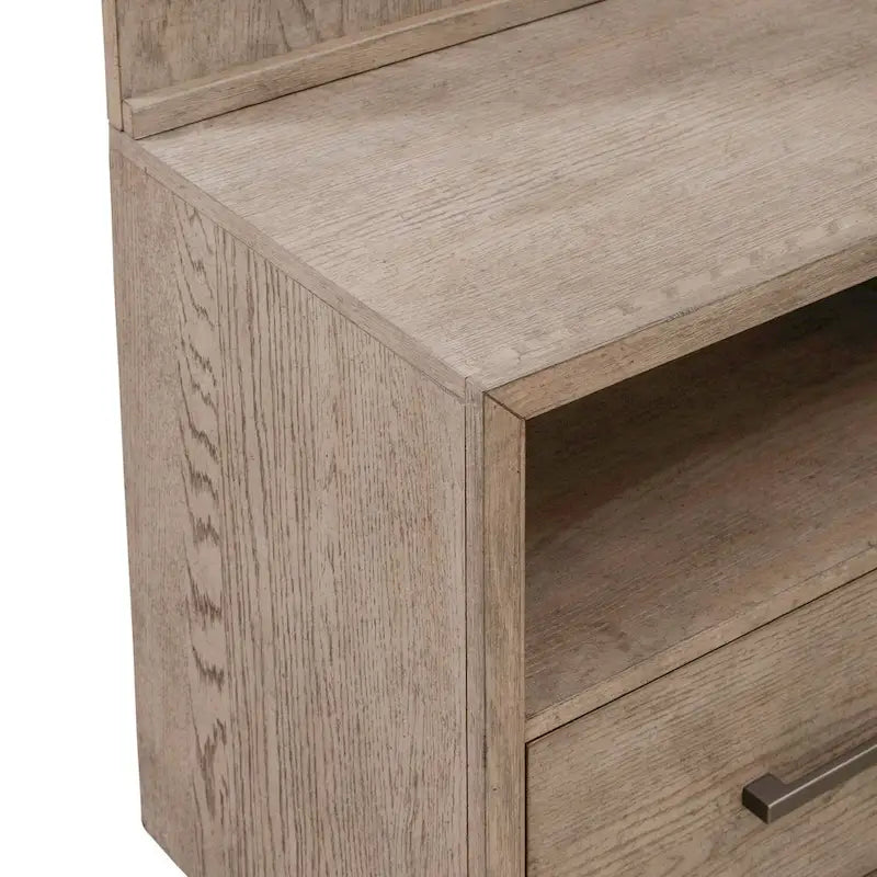 Ensemble de console TV et de meuble TV 2 pièces brun beige