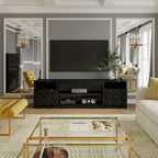 Meuble TV Blanc Laqué, 178 cm