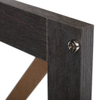 Table de chevet industrielle marron / blanche / naturelle / grise avec porte en verre, lot de 2