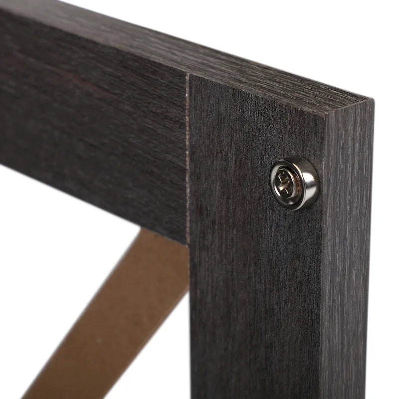 Table de chevet industrielle marron / blanche / naturelle / grise avec porte en verre, lot de 2