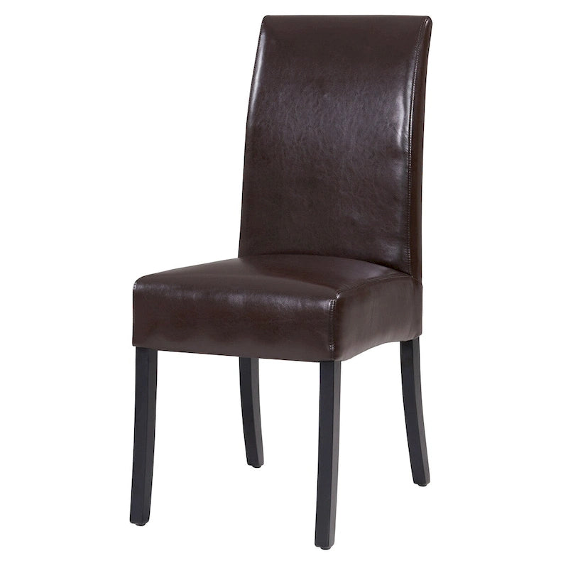 Chaise de salle à manger Valencia en cuir (lot de 2)