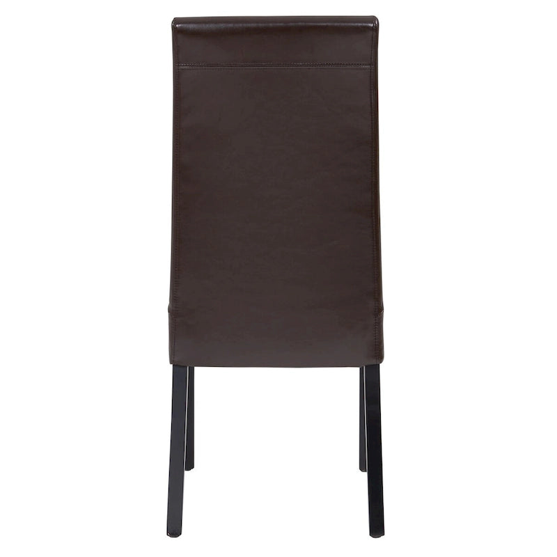 Chaise de salle à manger Valencia en cuir (lot de 2)