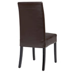 Chaise de salle à manger Valencia en cuir (lot de 2)