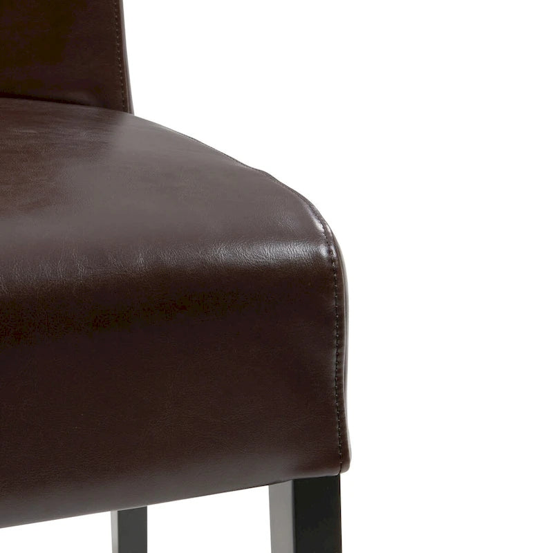 Chaise de salle à manger Valencia en cuir (lot de 2)