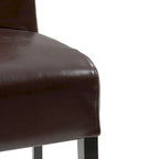 Chaise de salle à manger Valencia en cuir (lot de 2)