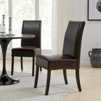 Chaise de salle à manger Valencia en cuir (lot de 2)