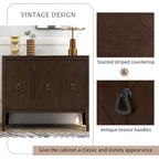37 Bahut de cuisine de style vintage avec armoire de rangement