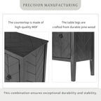 37 Bahut de cuisine de style vintage avec armoire de rangement