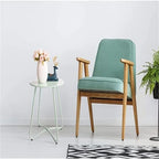 Table d'appoint ronde en métal bleu marine/gris/bleu ciel/turquoise, 1 personne, intérieur et extérieur