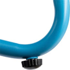 Table d'appoint ronde en métal bleu marine/gris/bleu ciel/turquoise, 1 personne, intérieur et extérieur
