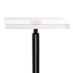 Guéridon d'appoint noir, plateau en verre, pièce unique