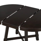 Table de salle à manger ronde extensible style ferme