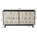 59.84 Buffet vintage 4 portes