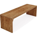 Table de conférence rectangulaire marron, modulable, pour 2 à 6 personnes