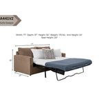 Canapé-lit American Furniture Classics Delilah, modèle 8-040M-A441V2, avec 2 coussins décoratifs