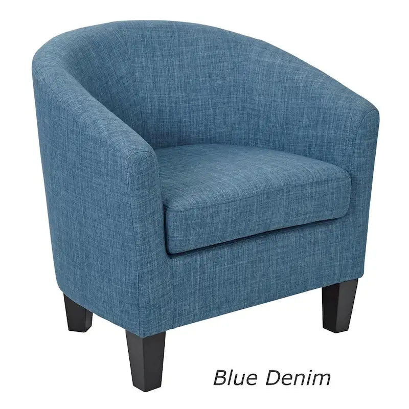 Fauteuil tubulaire du milieu du siècle, Lin/Jean, Pieds espresso foncé, Monoplace