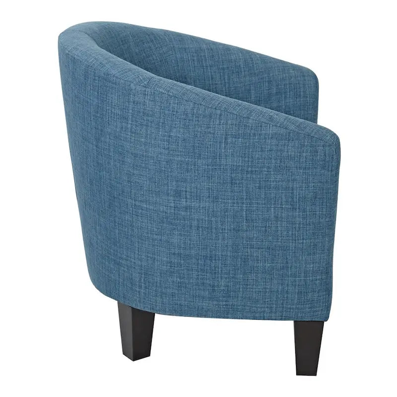 Fauteuil tubulaire du milieu du siècle, Lin/Jean, Pieds espresso foncé, Monoplace