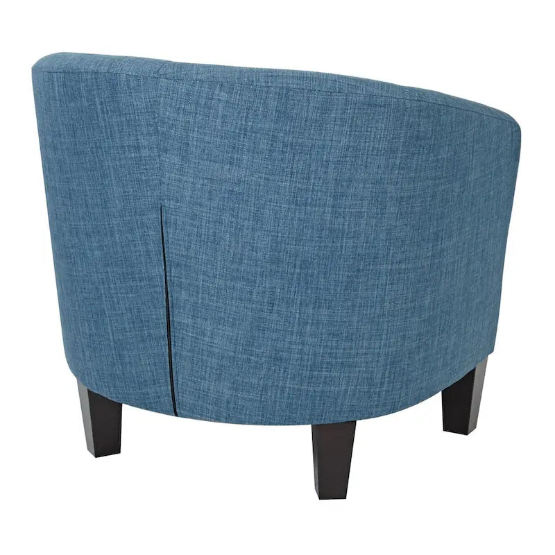 Fauteuil tubulaire du milieu du siècle, Lin/Jean, Pieds espresso foncé, Monoplace